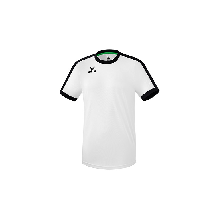 Erima Sport-Tshirt Trikot Retro Star (100% Polyester) weiss/schwarz Jungen